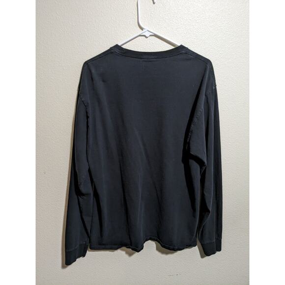 Champion Shirt Adult Large Black Spell Out Logo Long Sleeve Mens - Picture 4 of 4